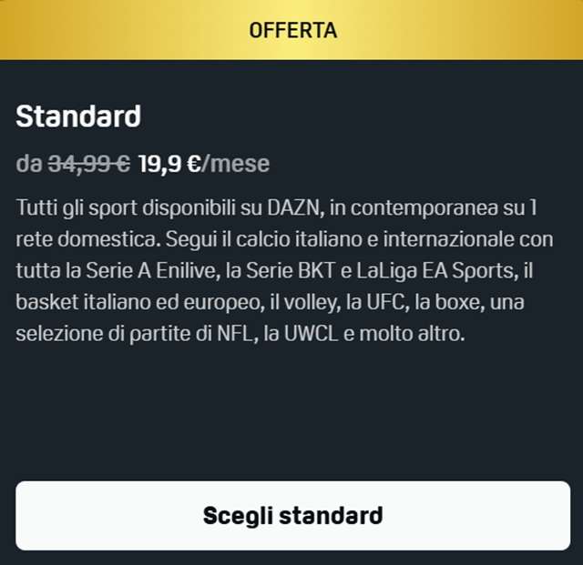 dazn standard piano