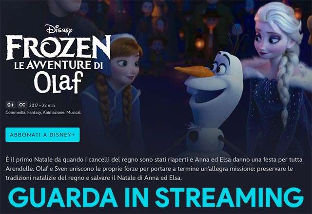 Guarda in streaming Frozen: le avventure di Olaf