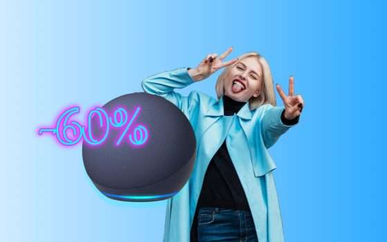 Echo Dot 5 al 60% di Sconto: su Amazon torna il Black Friday