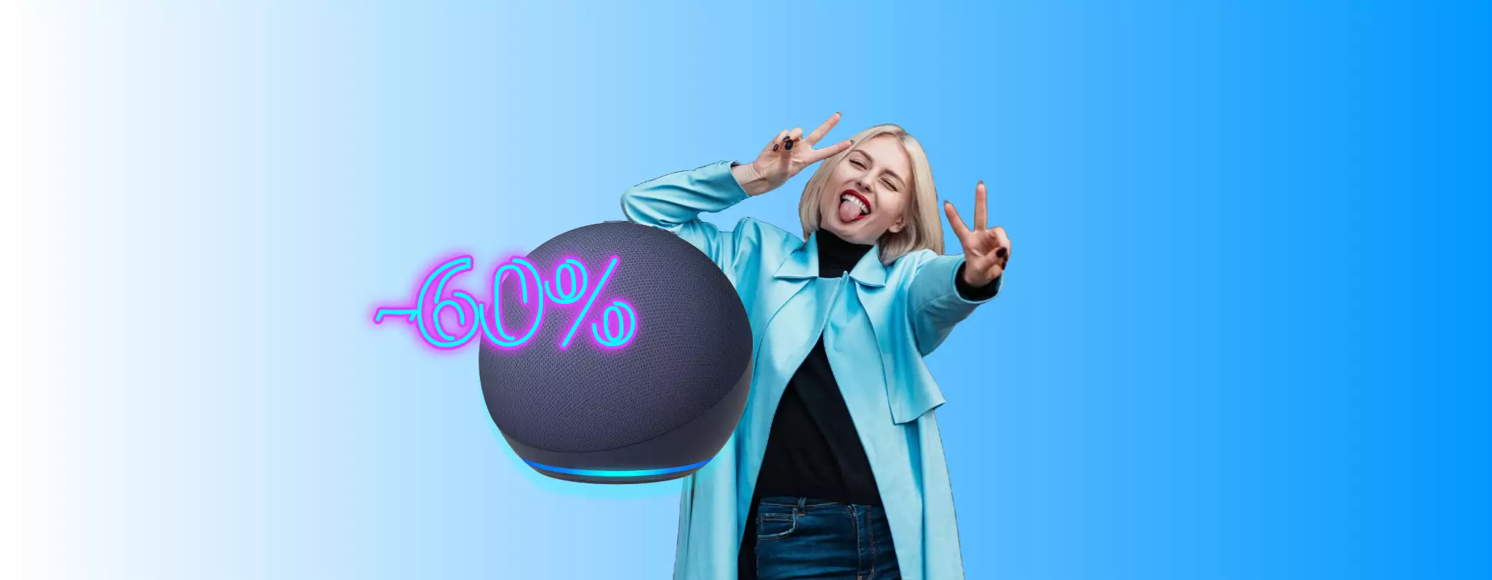 Echo Dot 5 al 60% di Sconto: su Amazon torna il Black Friday