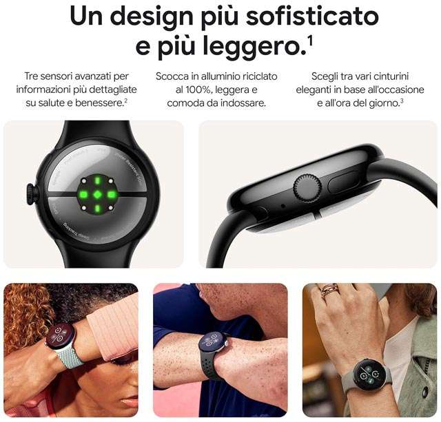 Le caratteristiche di Pixel Watch 2, lo smartwatch di Google