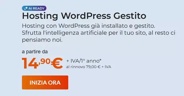 hosting wordpress gestito aruba