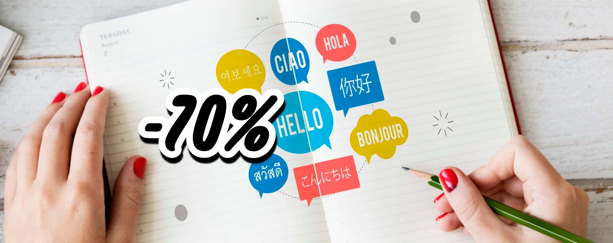 Oggi imparare una nuova lingua costa niente: Babbel ancora a -70%