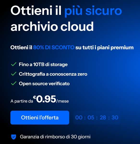 internxt archivio cloud