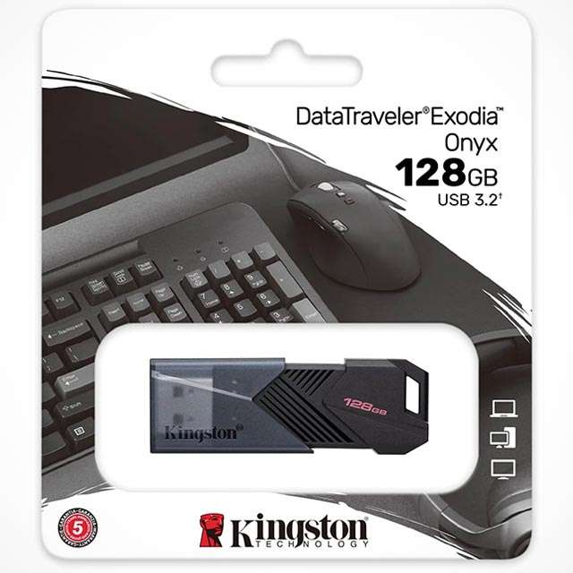 La pendrive Kingston DataTraveler Exodia Onyx da 128 GB