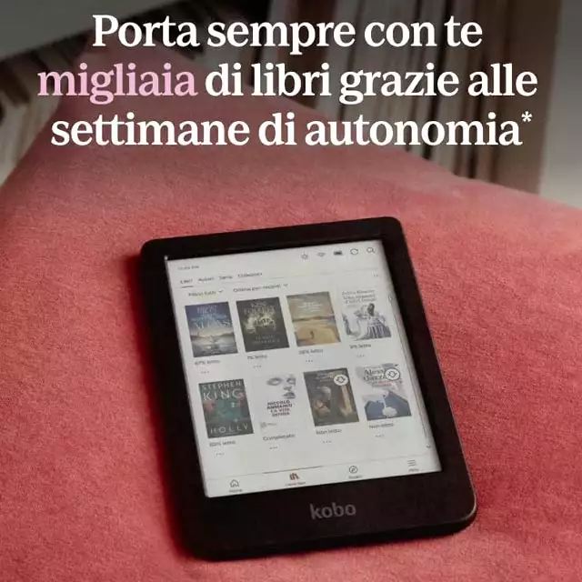 Il design dell'eBook reader a colori Kobo Clara Colour