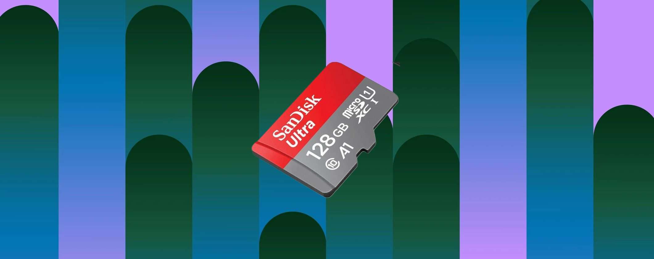 MicroSD SanDisk Ultra 128GB a 12€ su Amazon è fantastica