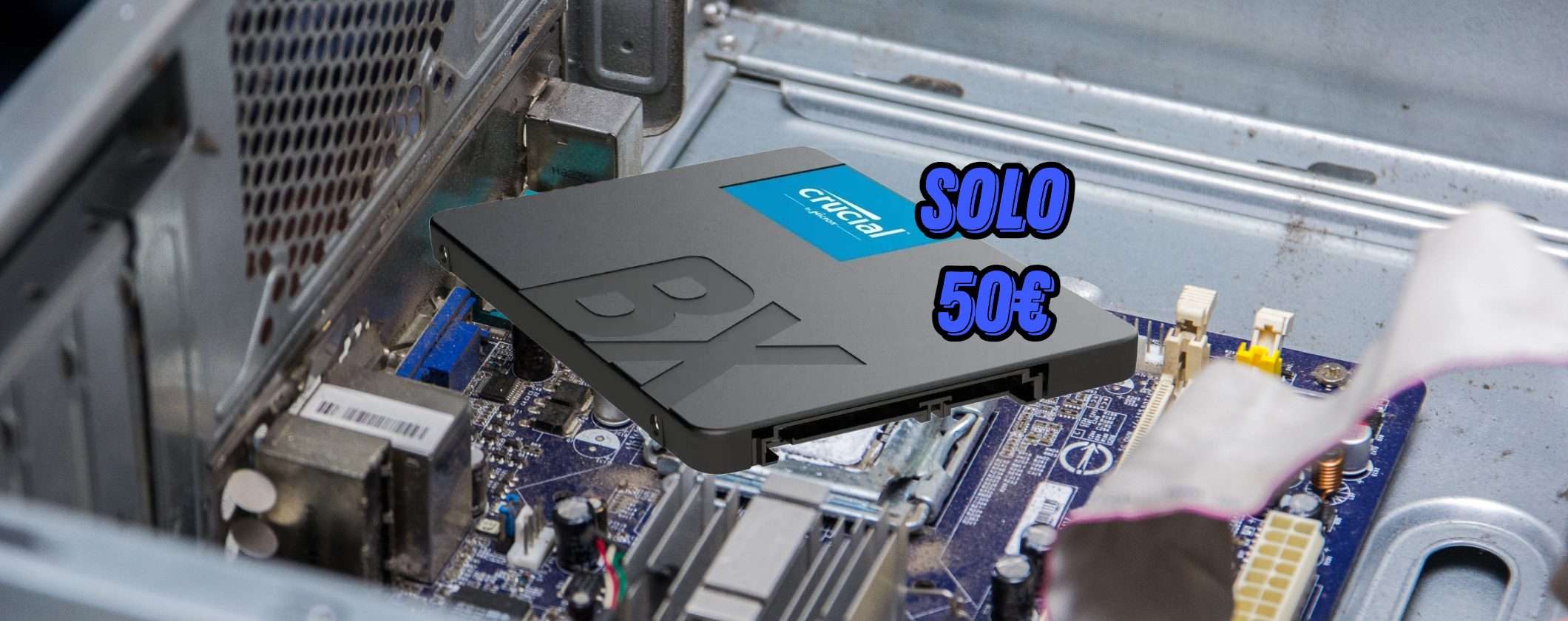 Dai nuova vita al tuo computer con il Crucial SSD BX500 1TB a 57€