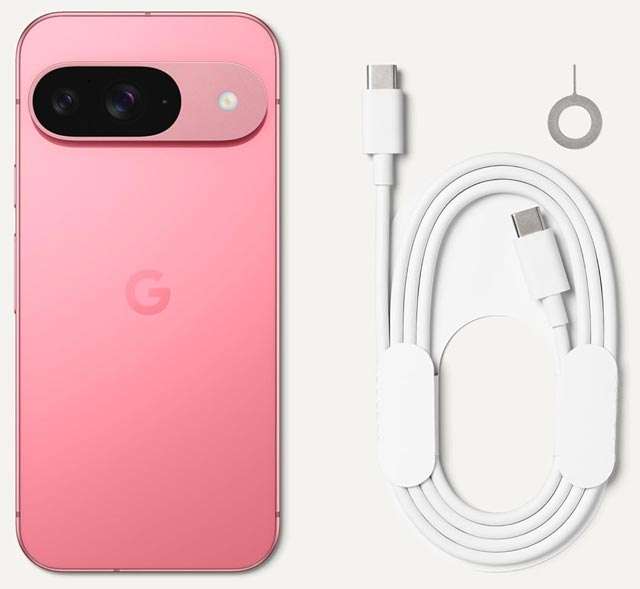 Lo smartphone Pixel 9 di Google: il contenuto della confezione