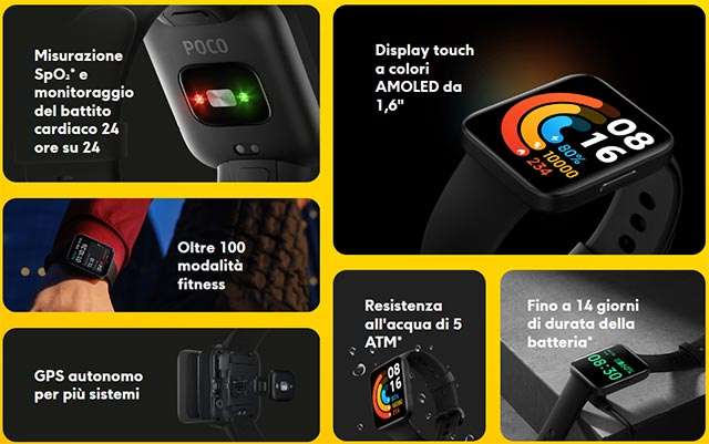 Le caratteristiche di POCO Watch, lo smartwatch di Xiaomi