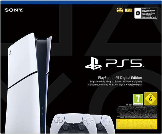 Il bundle di PS5 Digital con 2 controller DualSense