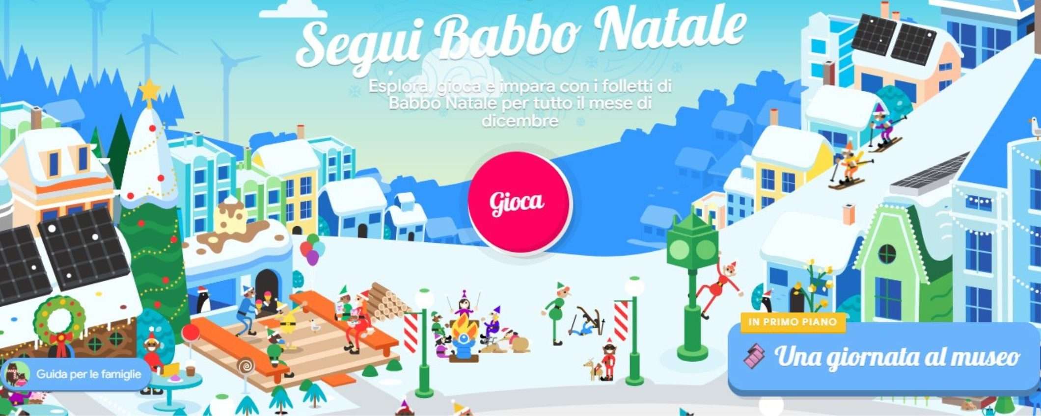 Segui Babbo Natale, la piattaforma di giochi di Google per le feste