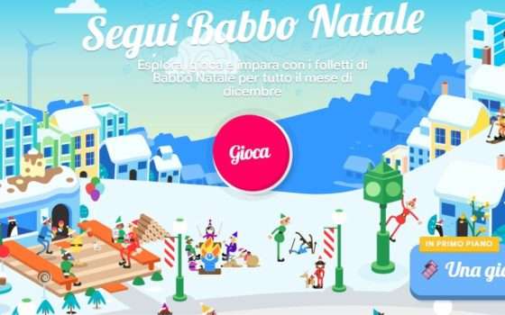 Segui Babbo Natale, la piattaforma di giochi di Google per le feste