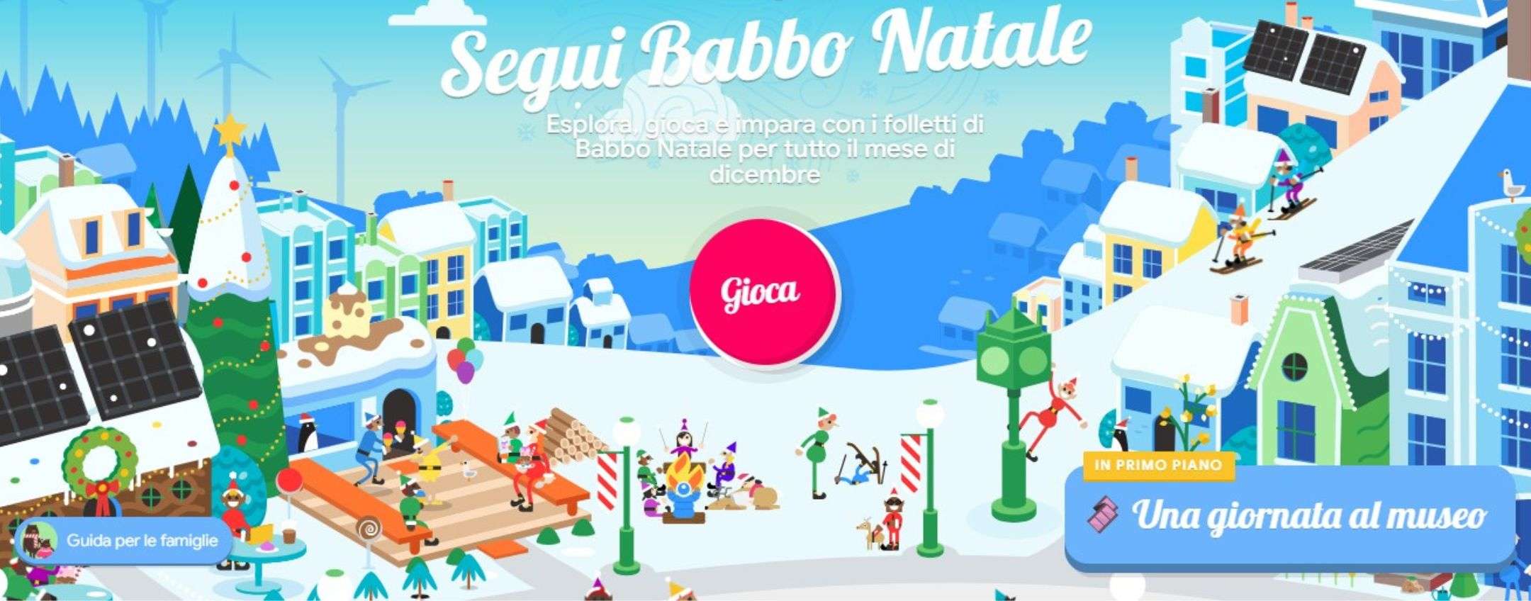 Segui Babbo Natale, la piattaforma di giochi di Google per le feste