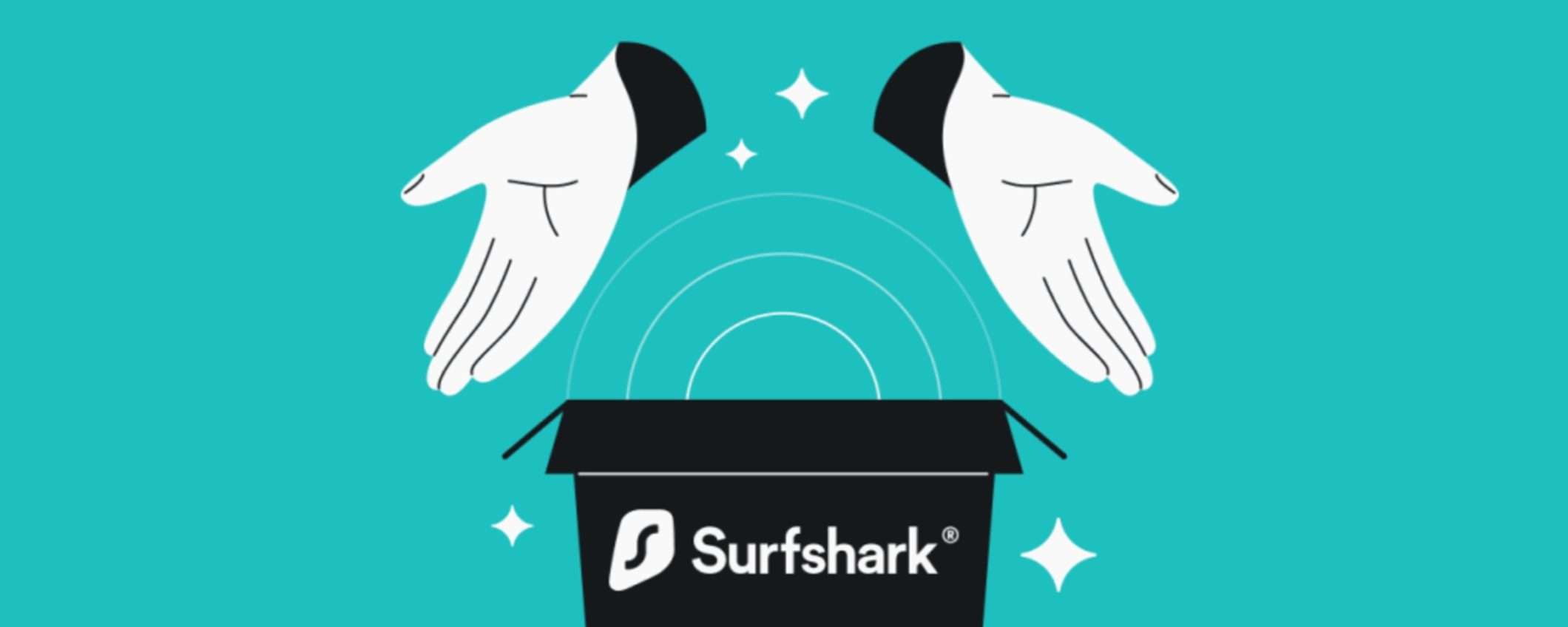 Prova gratis la VPN di Surfshark per 7 giorni con l'offerta di Natale