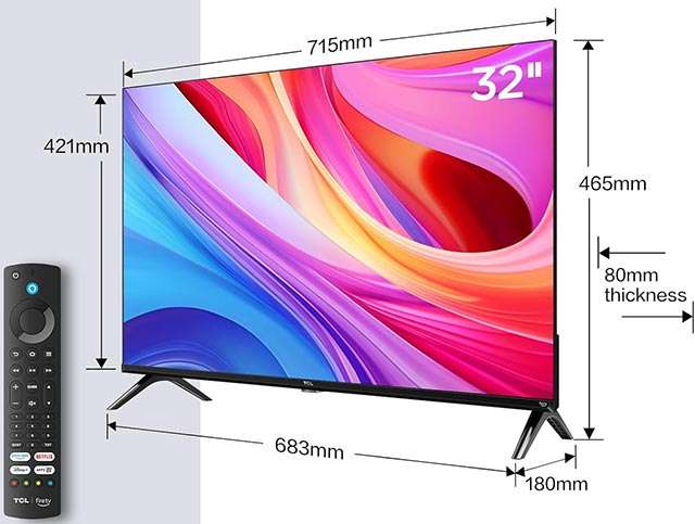 Il design del televisore TCL SF540 da 32 pollici