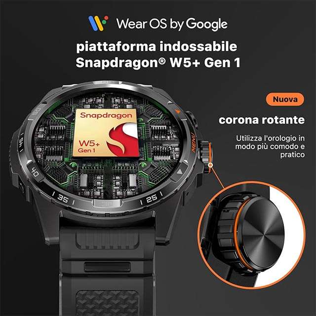 Le caratteristiche dello smartwatch TicWatch Atlas