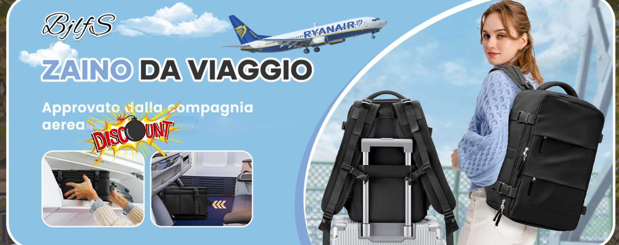 Viaggia senza costi extra con questo Zaino da Cabina per Ryanair