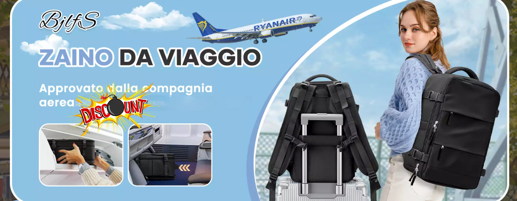 Viaggia senza costi extra con questo Zaino da Cabina per Ryanair