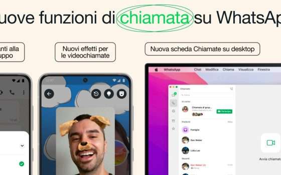 WhatsApp, chiamate di gruppo selettive ed effetti divertenti