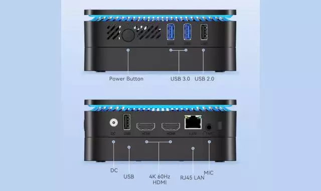 Interfaccie Mini PC NiPoGi N100