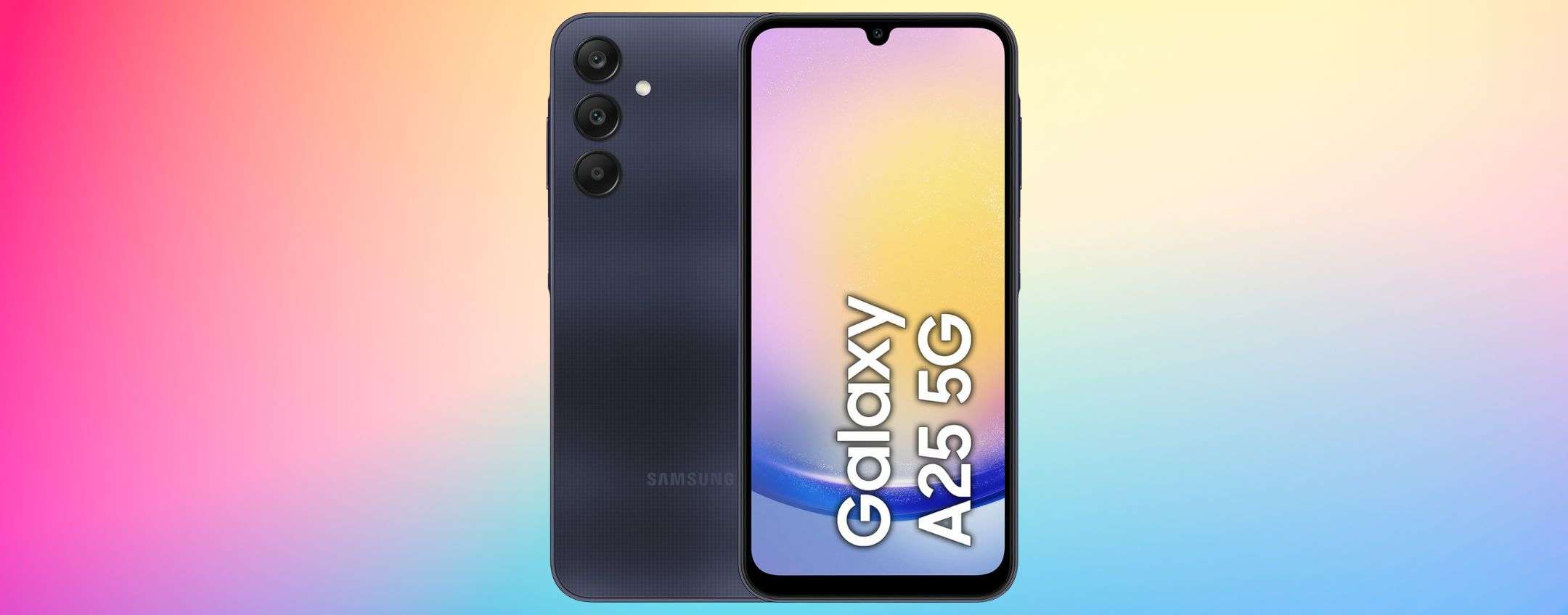 Samsung Galaxy A25 5G: smartphone con display Super AMOLED in ottimo sconto (-35%)