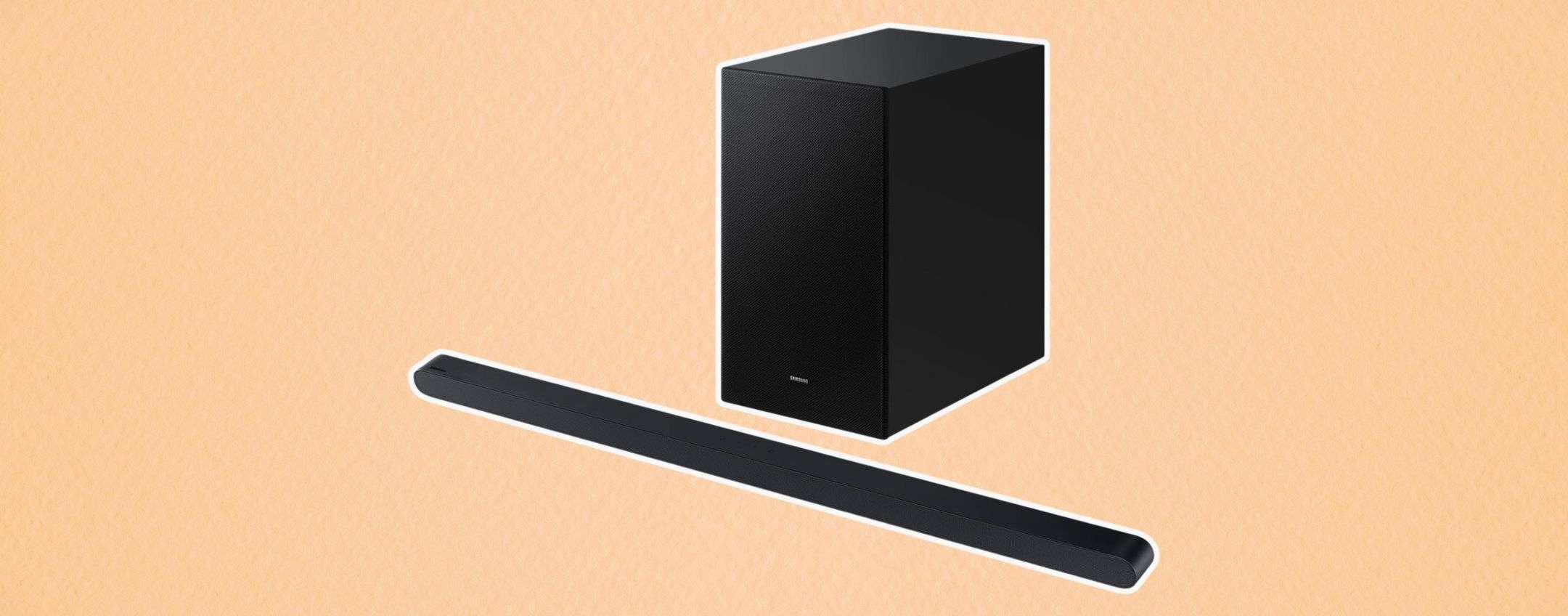 Soundbar Samsung ultrapotente e sottile: prezzo in CROLLO su Amazon