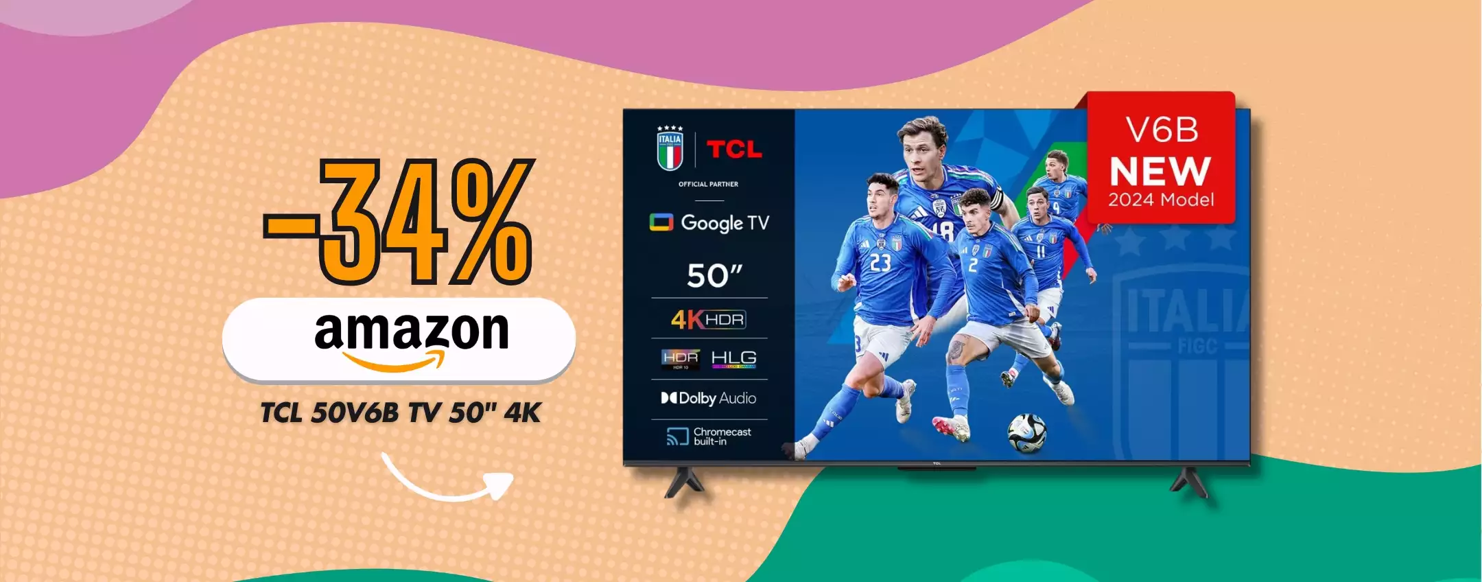 Questo televisore TCL da 50″ costa pochissimo: qualità 4K e con Google