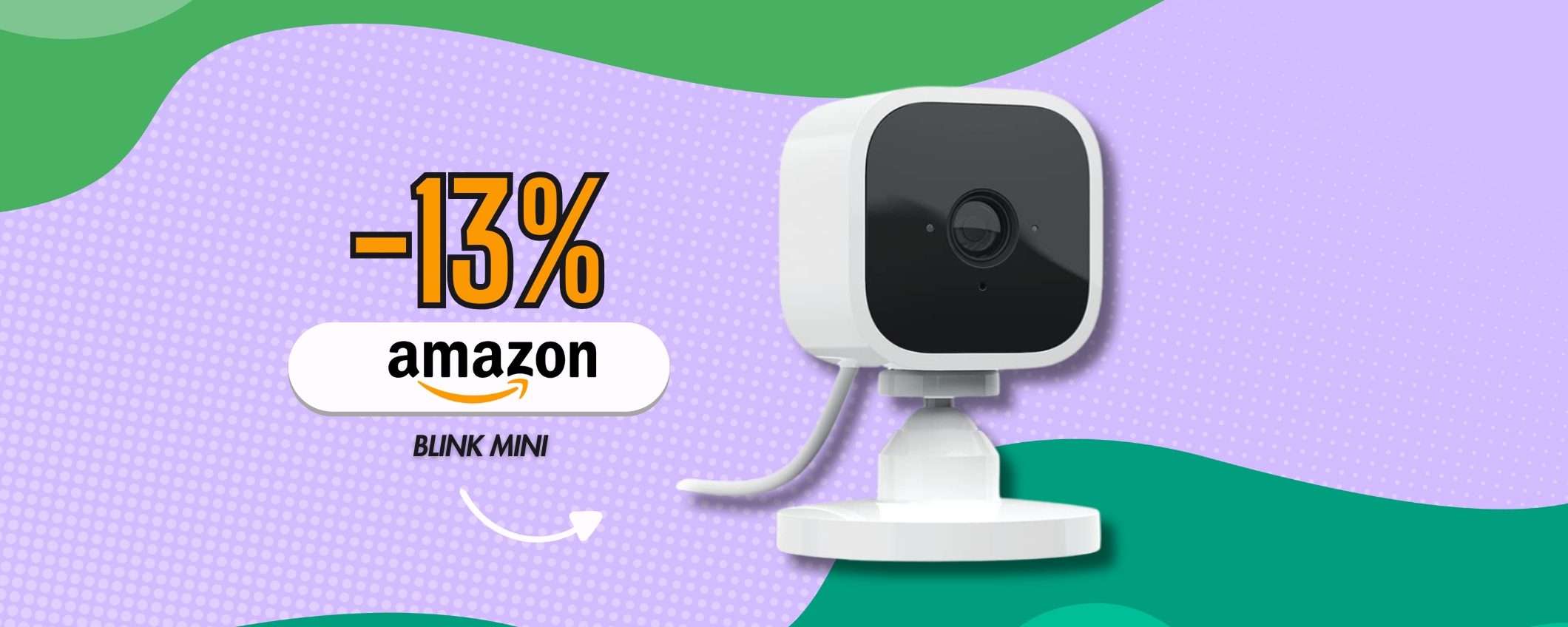 Blink Mini torna in sconto su Amazon: piccola telecamera FHD imbattibile