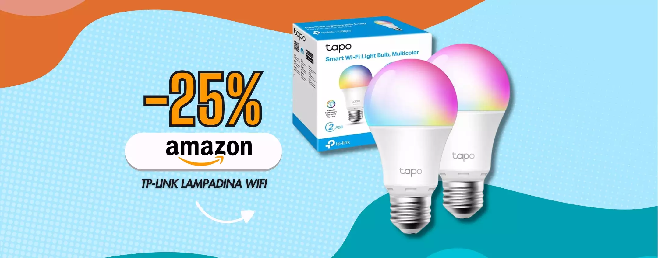 TP-Link Lampadine WiFi, 2 pz con cui rendere l’illuminazione SMART