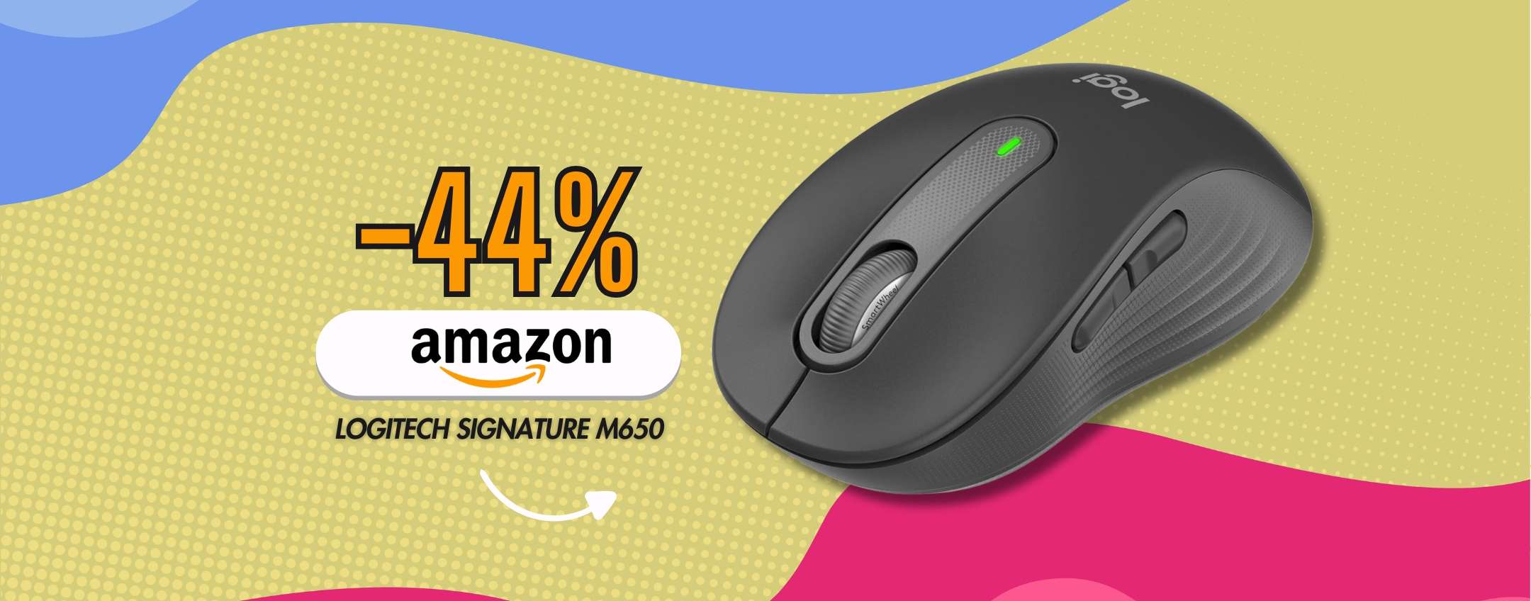 Logitech Signature M650 è il mouse wireless per eccellenza (-44%)