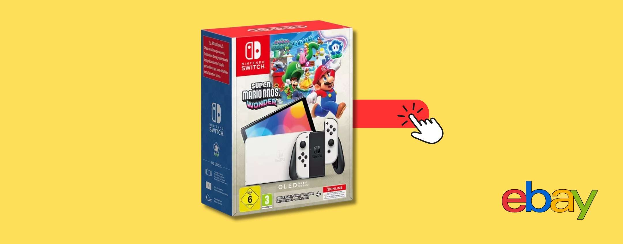 Nintendo Switch OLED + Super Mario Bros. Wonder a prezzo speciale