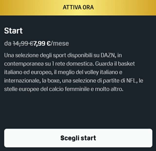 dazn start promo