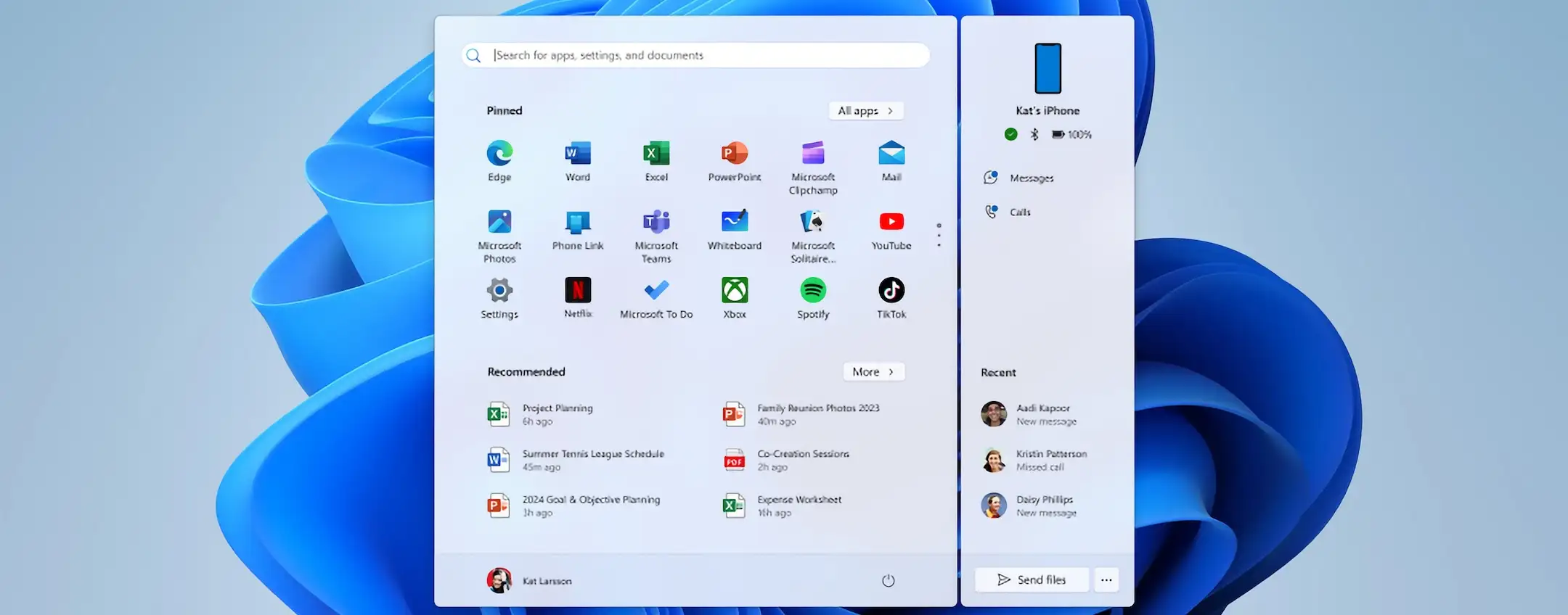 Windows 11: iPhone a portata di menu Start