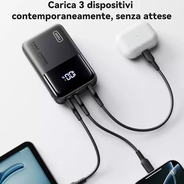 Il powerbank da 25.000 mAh di INIU