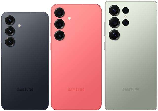 I tre nuovi smartphone della gamma Samsung Galaxy S25