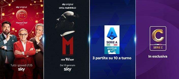 Show, serie TV e tanto calcio a 15,90 euro al mese con Sky