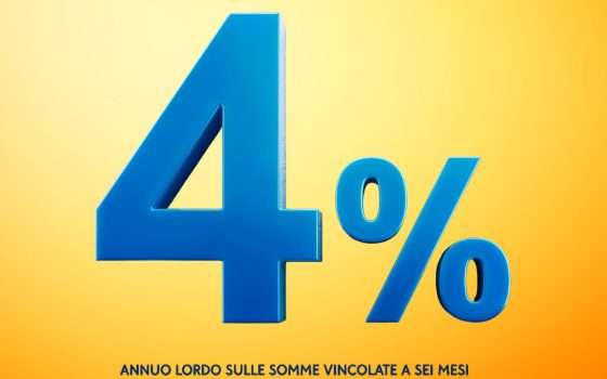 SelfyConto: 4% sulle somme vincolate a 6 mesi e conto a zero spese