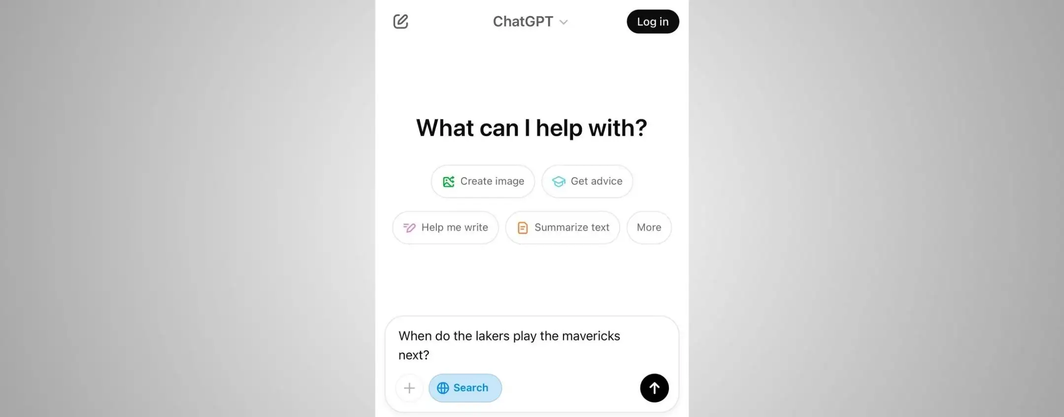 ChatGPT, motore di ricerca è disponibile senza account