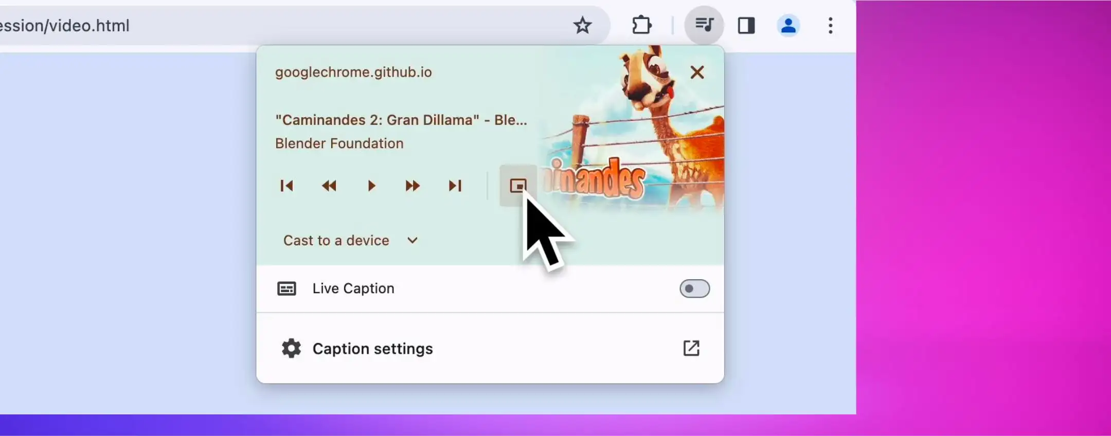 Chrome 134: picture-in-picture automatico per video e musica