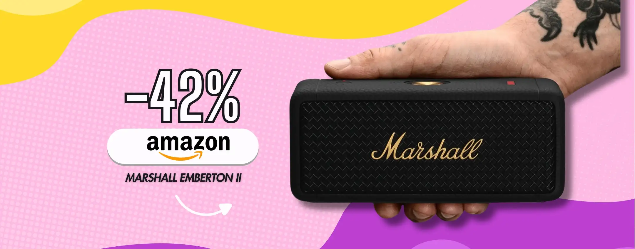 Marshall Emberton II ti fa venire voglia di musica a tutte le ore, -42%