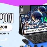 Tablet Android 14 che diventa un 2in1 con potenza senza limiti (Amazon)