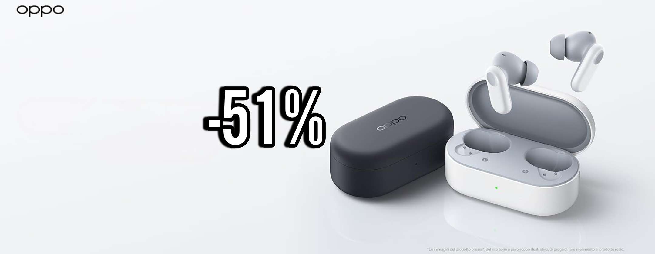 OPPO Enco Buds2 Pro: auricolari top al 51% di sconto su Amazon