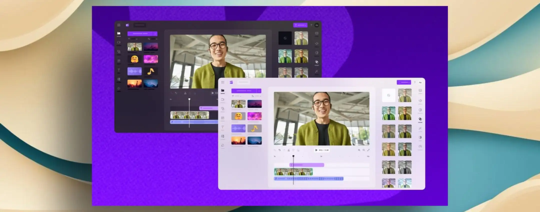 Clipchamp, arrivano dark mode e nuove funzioni di editing