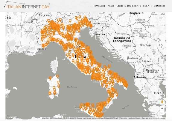 le iniziative dell'italian internet day